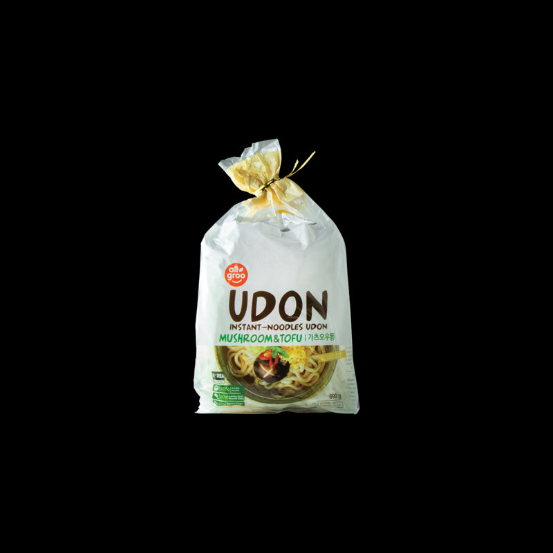 ALLGROO Udon Nudeln, Tofu und Pilze 0.69kg