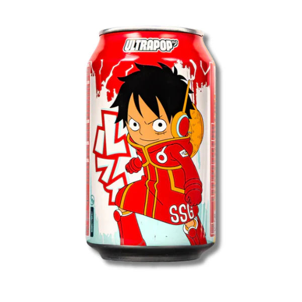 ULTRAPOP Erfrischungsgetränk, One Piece, Lemon Strawberry Sparkling Soda, Luffy 330ml