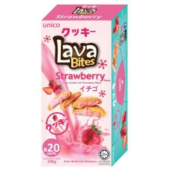 Unico Lava Bites Erdbeere 200g