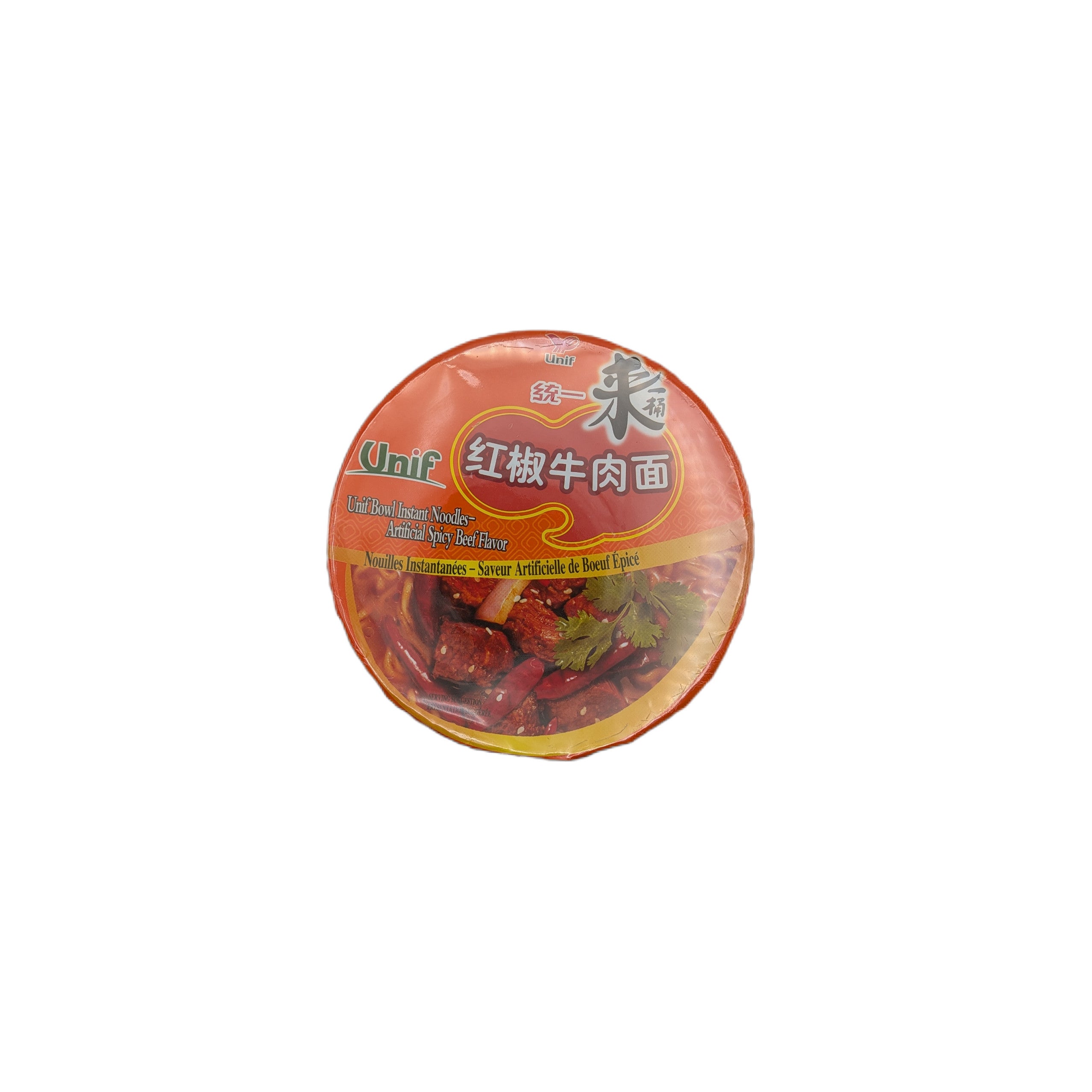 UNIF Instant-Cup-Nudeln, Rind scharf 108g