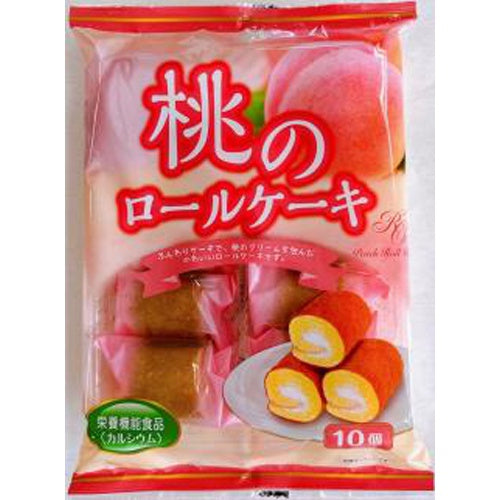 YAMAUCHI CONFECTIONERY Pfirsich-Biskuitrolle 140g