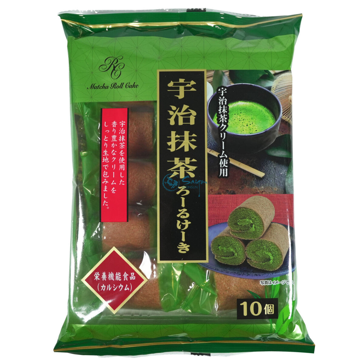 YAMAUCHI CONFECTIONERY Uji Matcha Biskuitrolle 140g