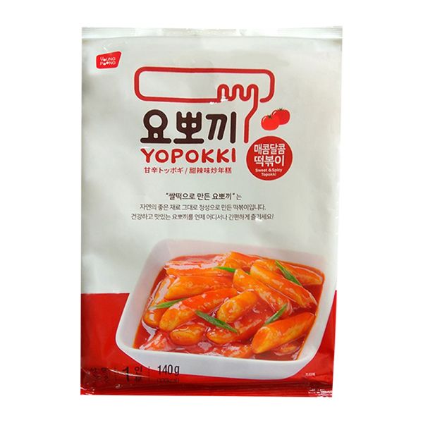 Yopokki Reiskuchen Beutel Süß & Scharf 140g