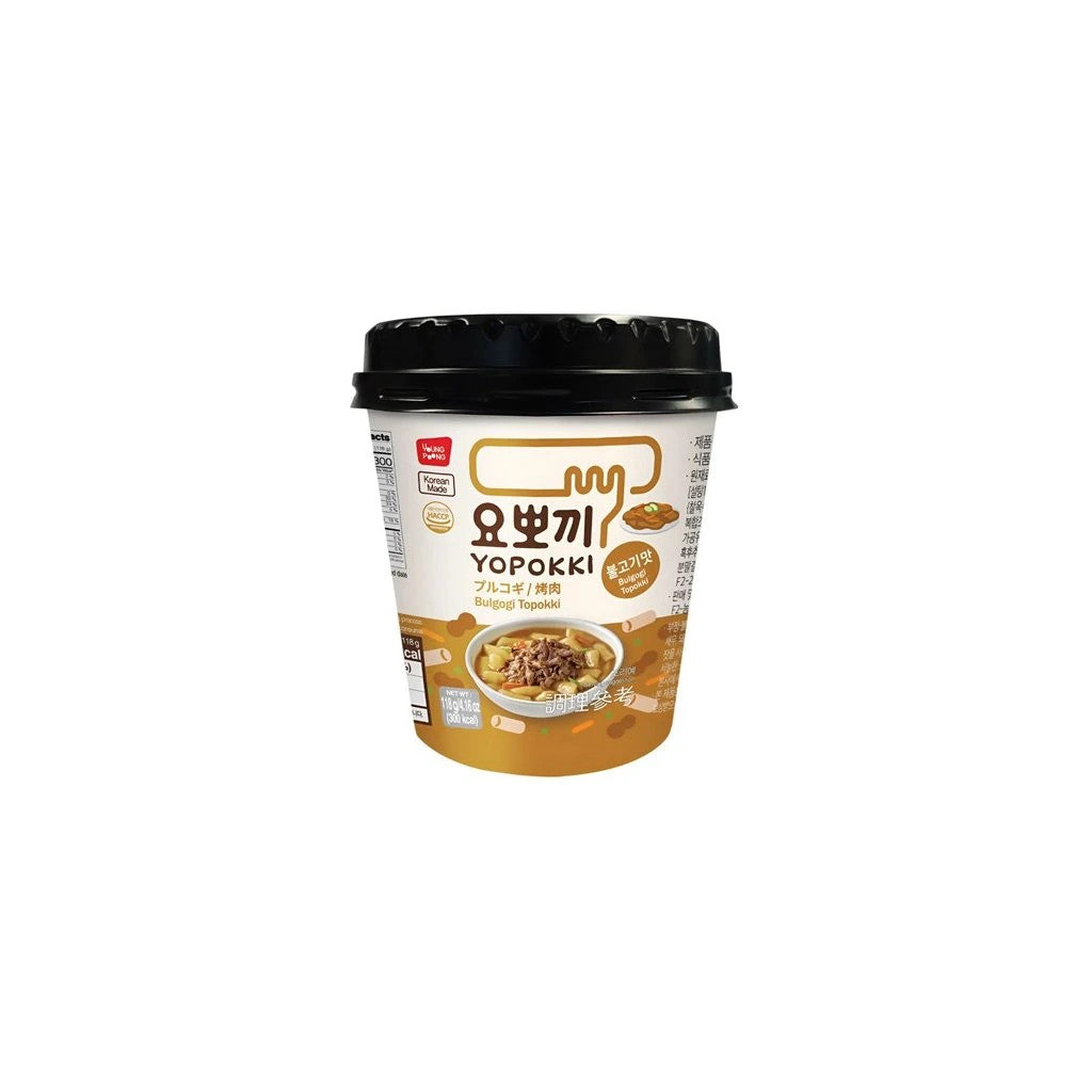 Yopokki Topokki Bulgogi Rindfleischbecher 118g MHD 17.08.2026