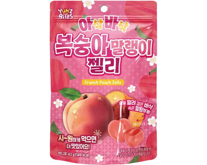 Yum'z Bites Crunch-Pfirsichgelee 40g