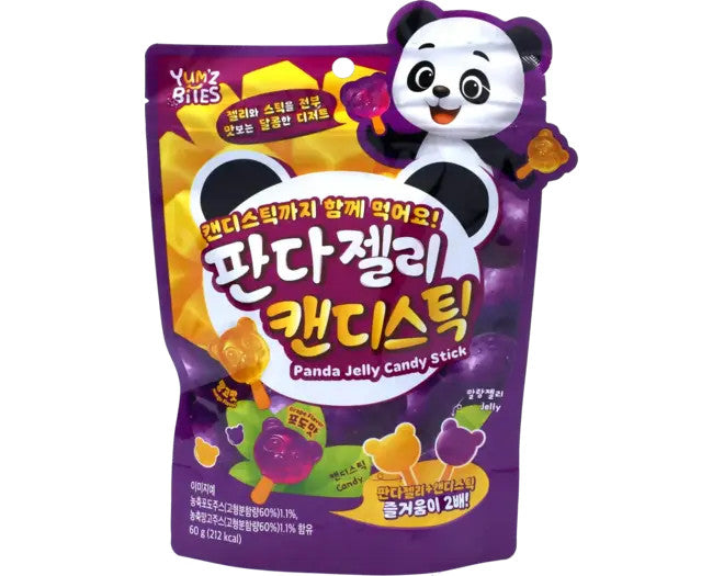Yum'z Bites Panda Jelly Candy Stick 60g